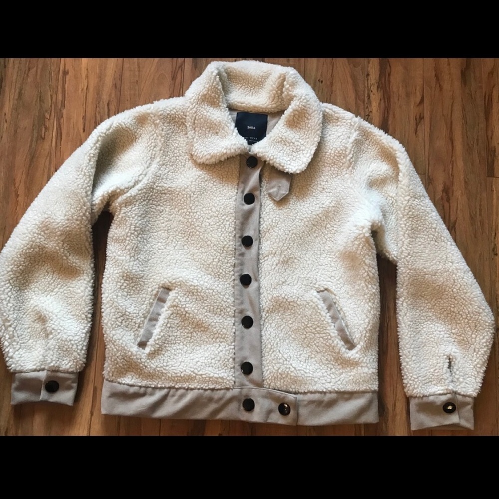Zara Teddy/Sherpa/Shearling Jacket